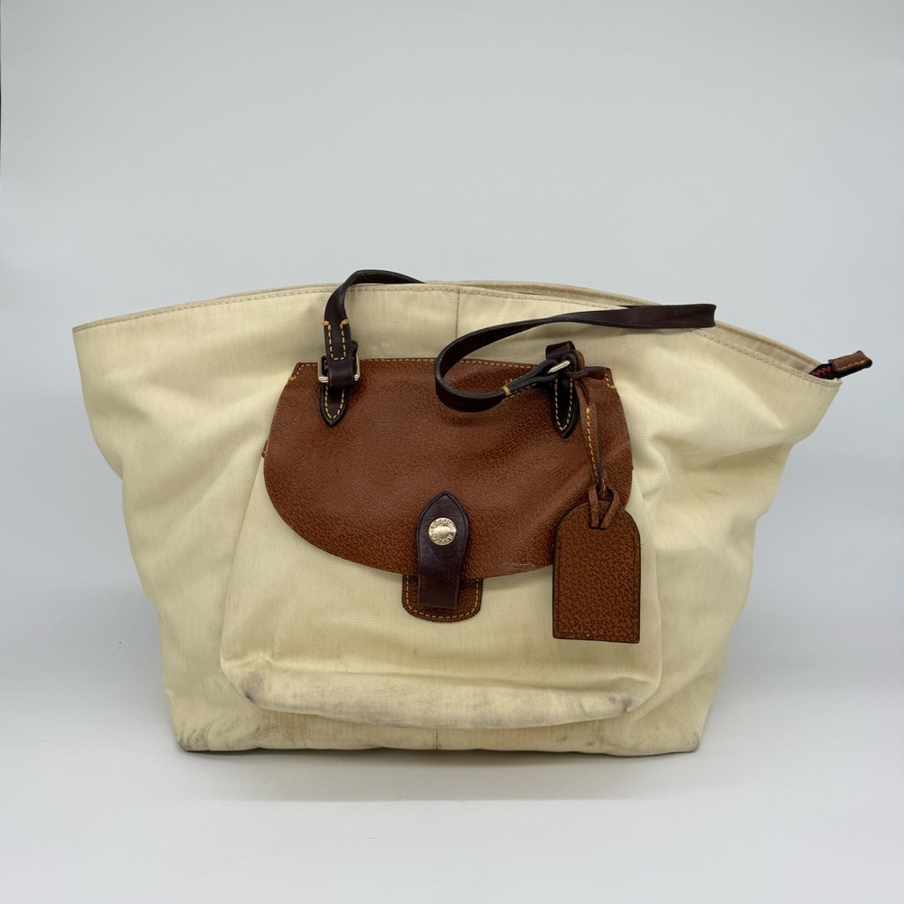 Extra large Dooney and Bourke coated nylon tote